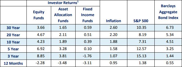 Average Investor Returns