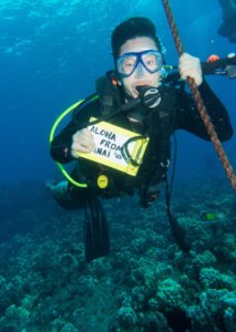Long Tran, Client Advisor, scuba diving