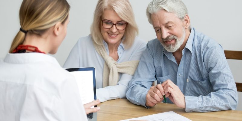 couple reviewing estate planning documents