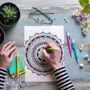 Adult Coloring- 4 Self-Care Tips for Coping with Coronavirus Quarantine - Mission Wealth