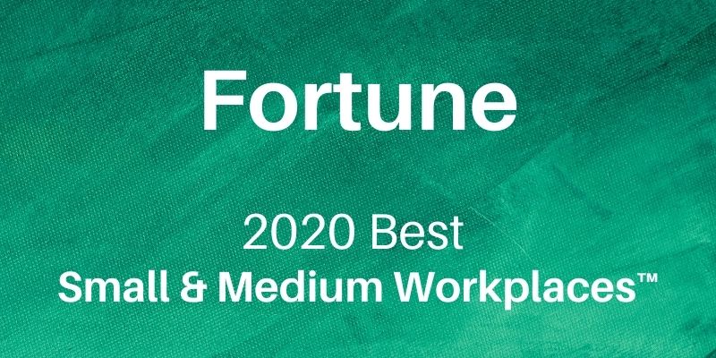 Fortune 2020 Best Small & Medium Workplaces HERO