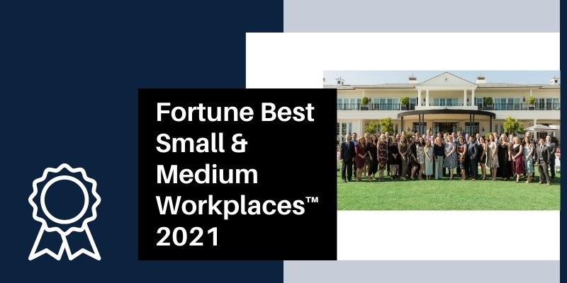 Fortune 2021 Best Small & Medium Workplaces HERO
