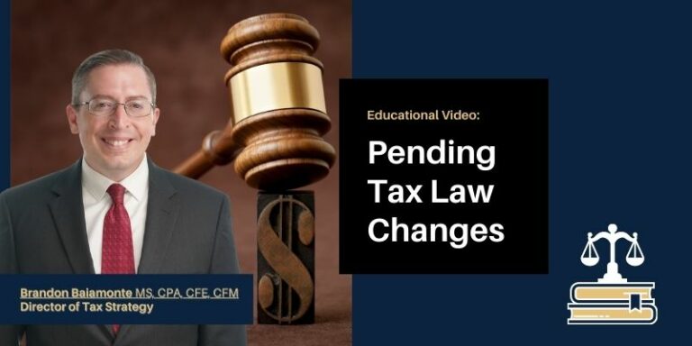 Pending Tax Law Changes Mission Wealth Brandon Baiamonte