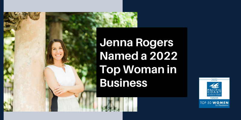 Jenna Rogers Named a Top Woman in Business 2022