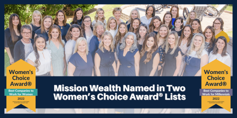 Mission Wealth Named in Two Women’s Choice Award® Lists