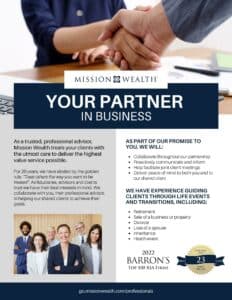 Trusted Partnerships with Mission Wealth