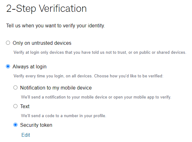2 Step Verification