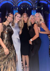 Michelle Winkles celebrates with colleagues at the Wealthies Industry Awards in New York