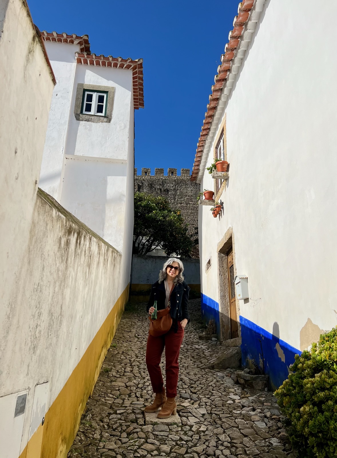 Steph in Obidos, Portugal