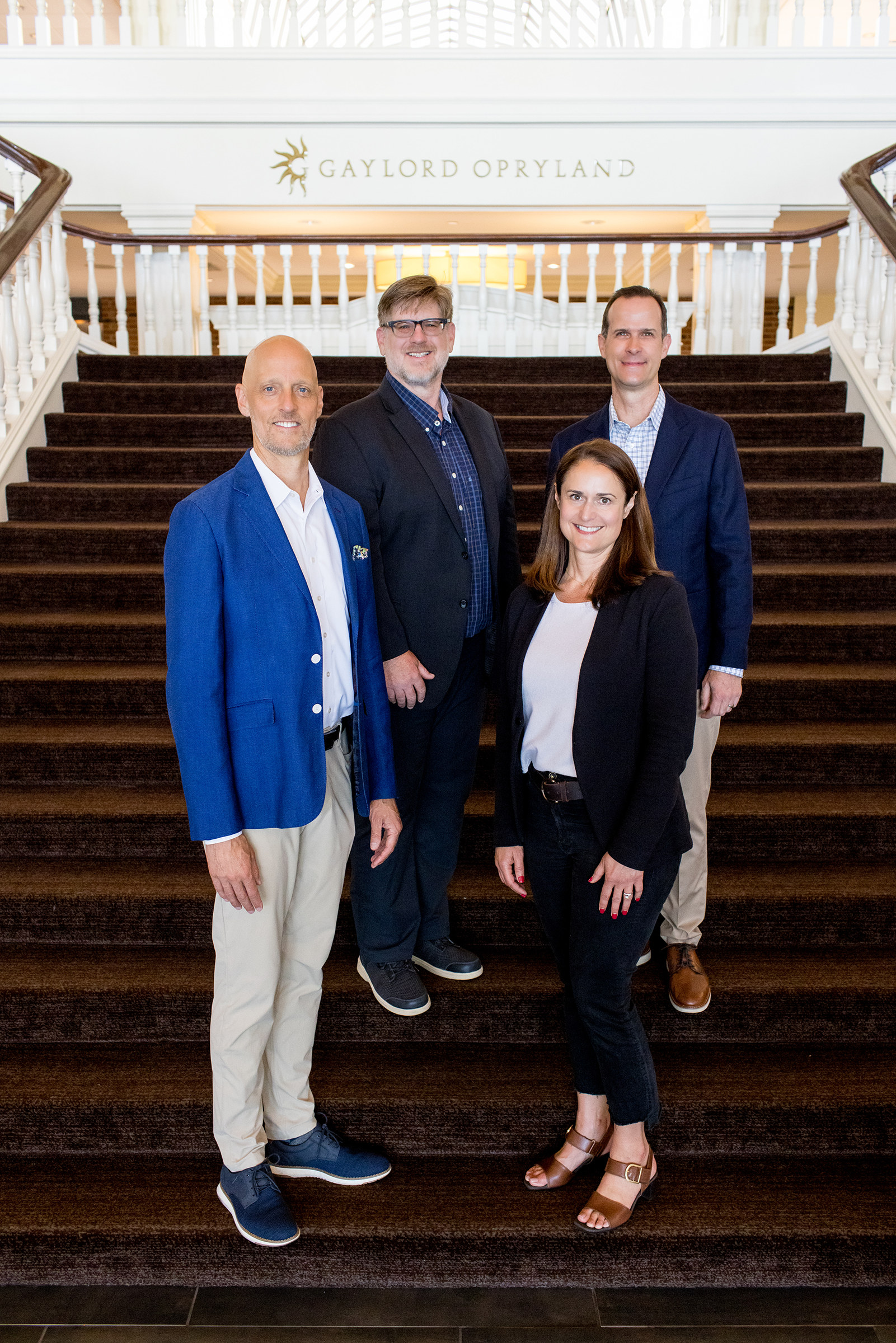 Matt Adams poses with members of the Mission Wealth leadership team at Gaylord Opryland.