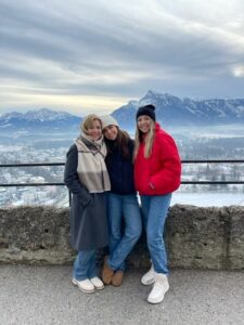 Claudia with two daughters Nadia and Leena