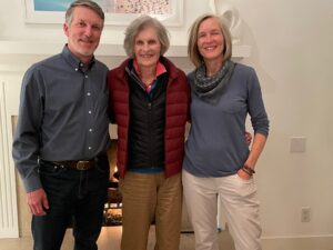 Sue Slater with her children, Scott and Sara.