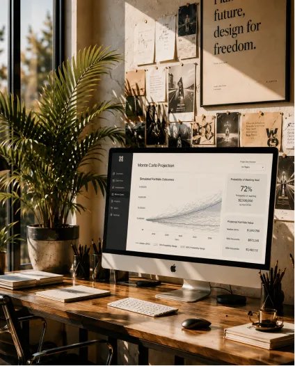 A financial report on a Southern California desk