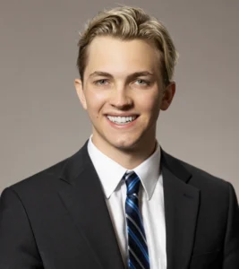 Professional headshot of Ryan Miller, smiling in a suit and tie against a neutral background.
