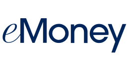 eMoney logo, representing the client login portal for financial services.