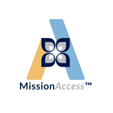 Mission Wealth logo with flowers