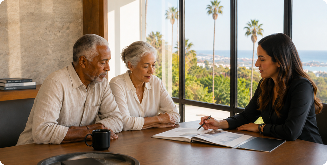 Grandparents meet with a Mission Wealth advisor
